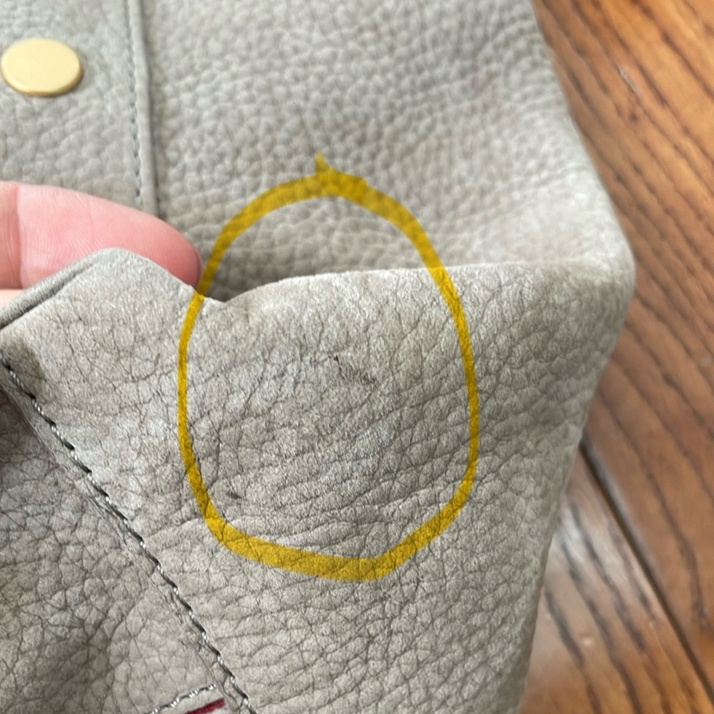 Hammitt Gray Tote with Gold Accents - Picture 8 of 9